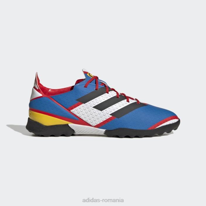 Adidas pantofi de fotbal alb adidas copii alb/carbon/albastru 2JBN24873