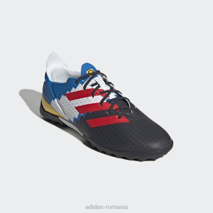 Adidas pantofi de fotbal pentru gazon din carbon gamemode copii carbon/rosu/albastru 2JBN24875