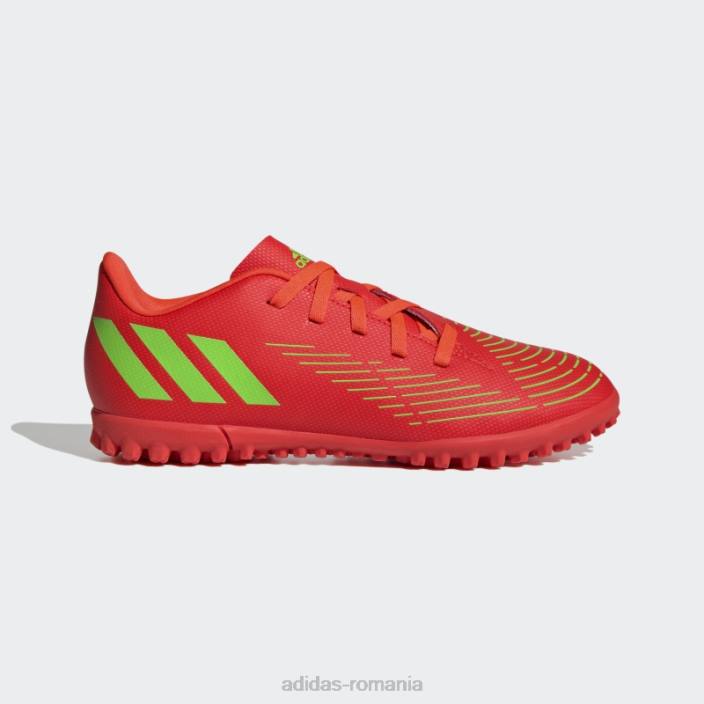 Adidas pradator edge.4 pantofi gazon rosii copii roșu/verde/negru 2JBN11527