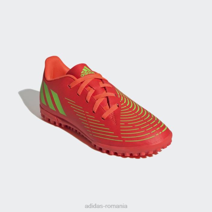 Adidas pradator edge.4 pantofi gazon rosii copii roșu/verde/negru 2JBN11527