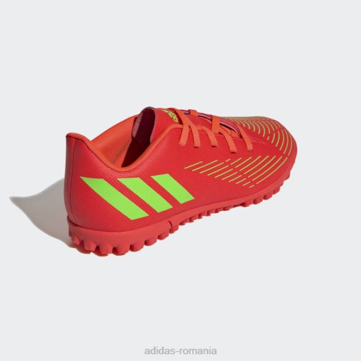 Adidas pradator edge.4 pantofi gazon rosii copii roșu/verde/negru 2JBN11527