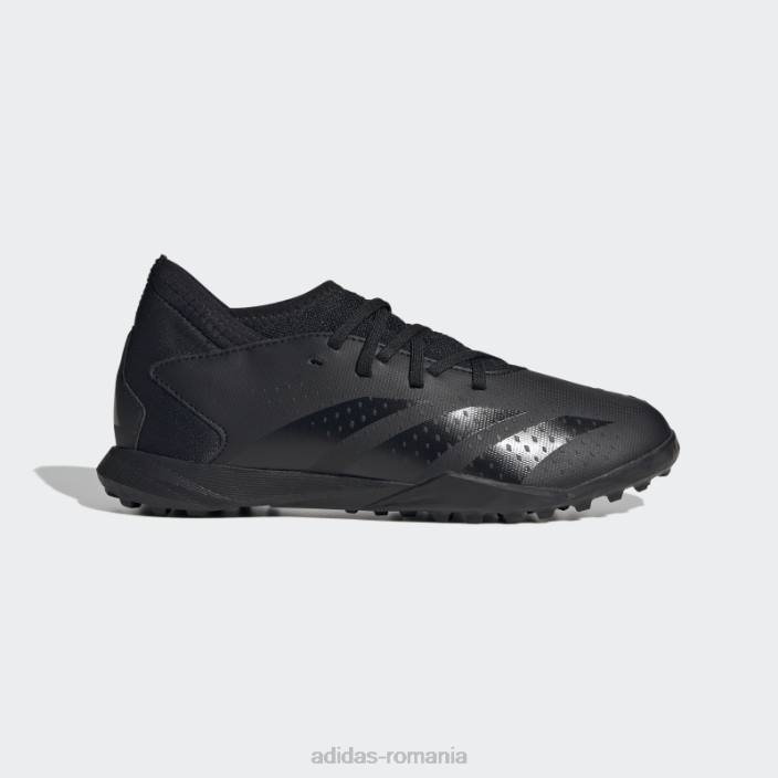 Adidas precizie prădător.3 cizme de gazon albe copii alb negru 2JBN17622