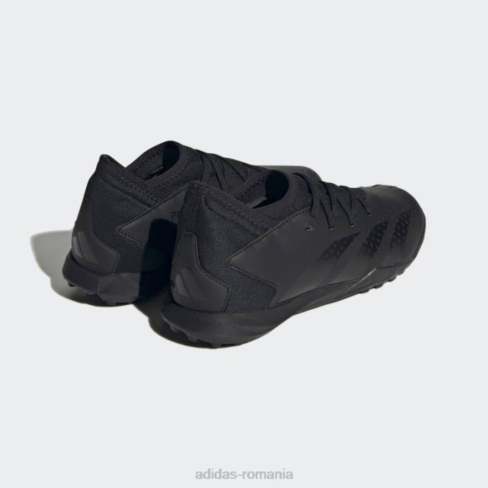 Adidas precizie prădător.3 cizme de gazon albe copii alb negru 2JBN17622