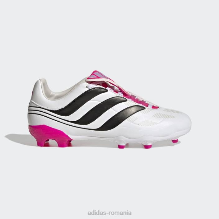 Adidas precizie prădător.3 fg j alb copii alb/negru/roz 2JBN24872