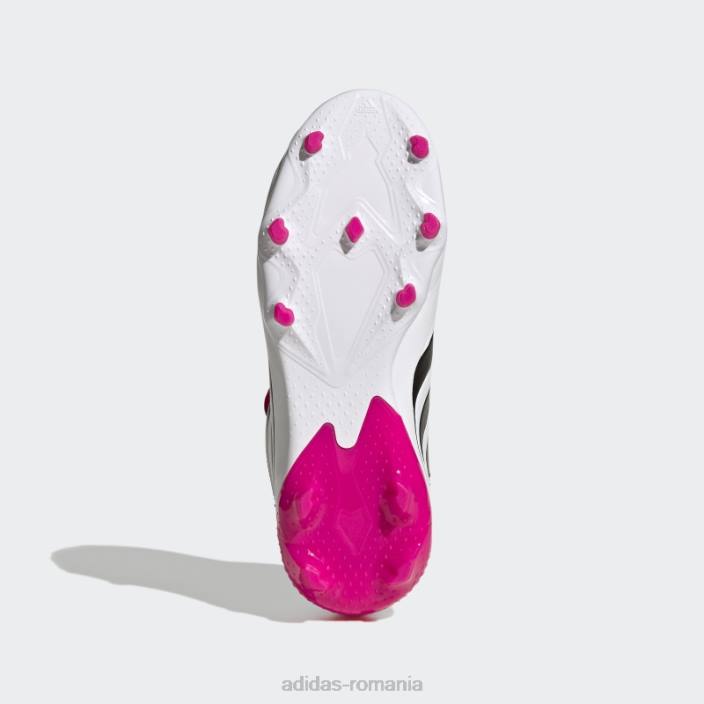 Adidas precizie prădător.3 fg j alb copii alb/negru/roz 2JBN24872