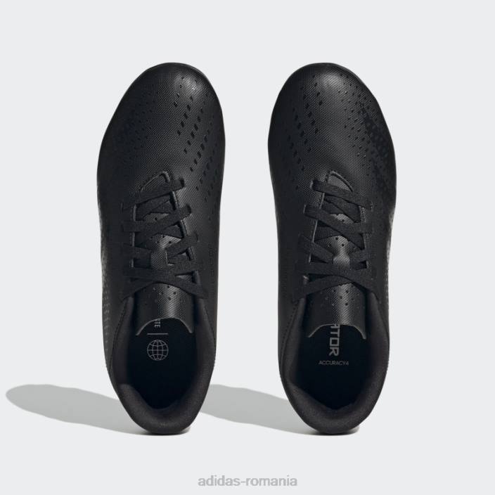 Adidas precizie prădător.4 crampoane flexibile de sol alb moda copii alb negru 2JBN11086