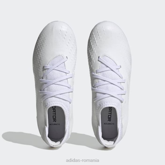 Adidas predator alb precizie.3 cizme teren ferm adidas copii alb negru 2JBN17643