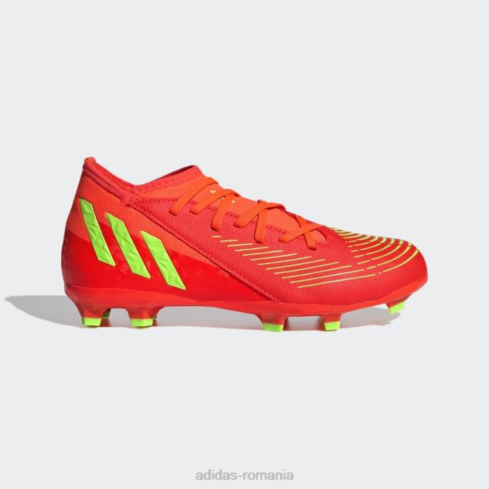 Adidas predator edge.3 cizme pentru teren ferm roșu adidas copii roșu/verde/negru 2JBN3576