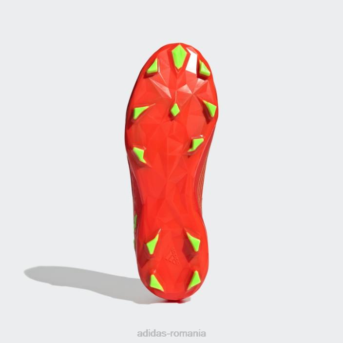Adidas predator edge.3 cizme pentru teren ferm roșu adidas copii roșu/verde/negru 2JBN3576