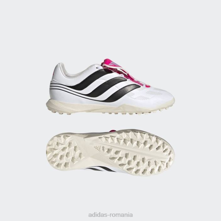 Adidas predator precision.3 pantofi de fotbal turf alb copii alb/negru/roz 2JBN24877