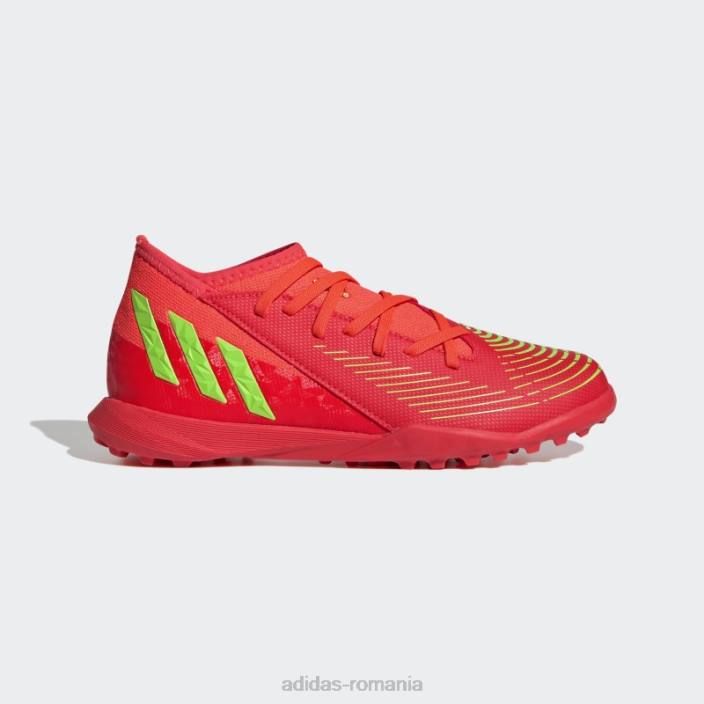 Adidas red predator edge.3 pantofi gazon adidas copii roșu/verde/negru 2JBN11547