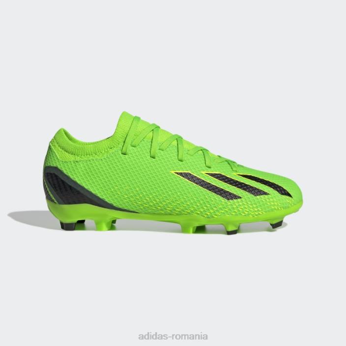 Adidas verde x speedportal.3 crampoane pentru teren ferm copii verde/negru/galben 2JBN11549