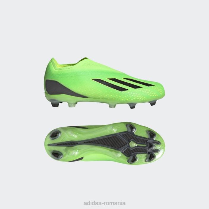 Adidas verde x speedportal+ crampoane pentru teren ferm copii verde/negru/galben 2JBN11536
