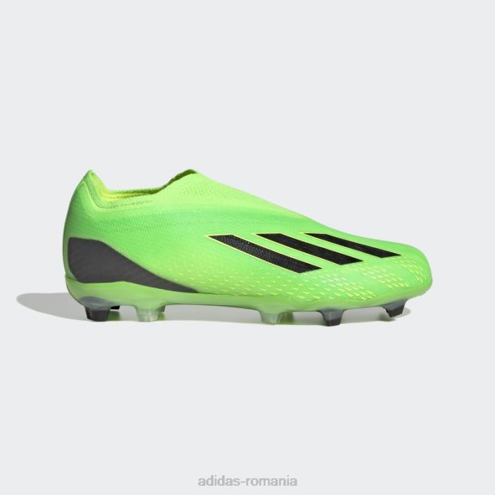 Adidas verde x speedportal+ crampoane pentru teren ferm copii verde/negru/galben 2JBN11536