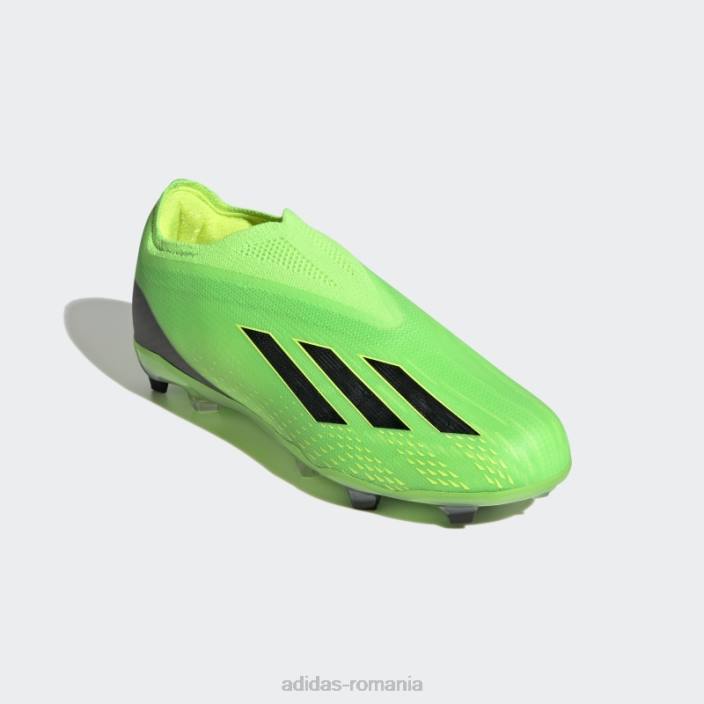 Adidas verde x speedportal+ crampoane pentru teren ferm copii verde/negru/galben 2JBN11536