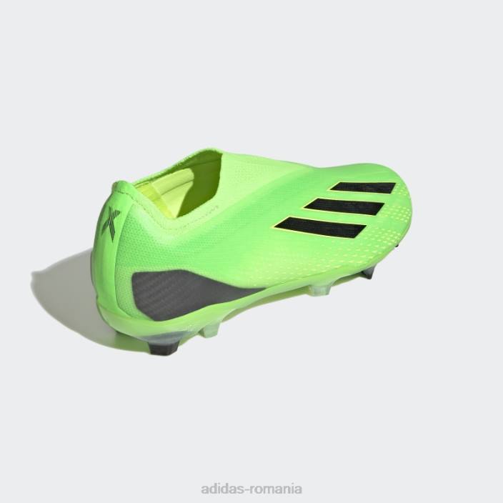 Adidas verde x speedportal+ crampoane pentru teren ferm copii verde/negru/galben 2JBN11536