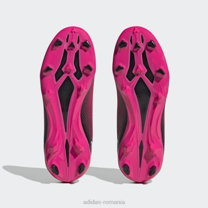 Adidas x speedportal.3 cizme de teren ferm fără șireturi roz copii roz/zero metalic/negru 2JBN17600