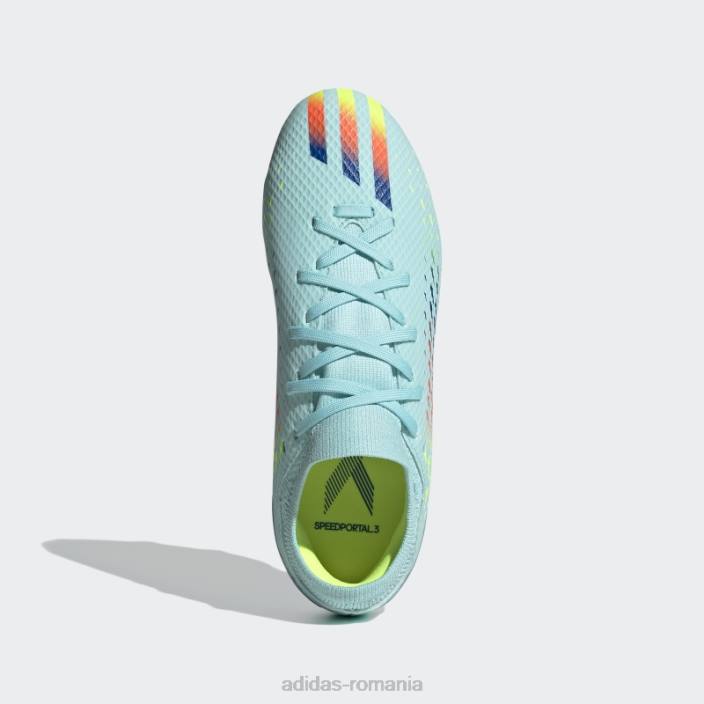 Adidas x speedportal.3 crape pentru teren ferm aqua copii aqua/albastru/galben 2JBN11474