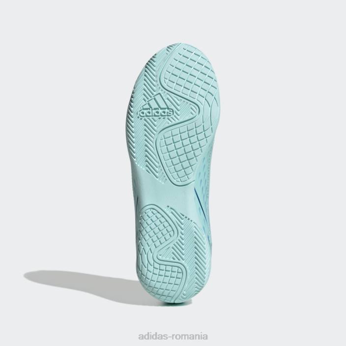 Adidas x speedportal.4 pantofi indoor aqua adidas copii aqua/albastru/galben 2JBN11454