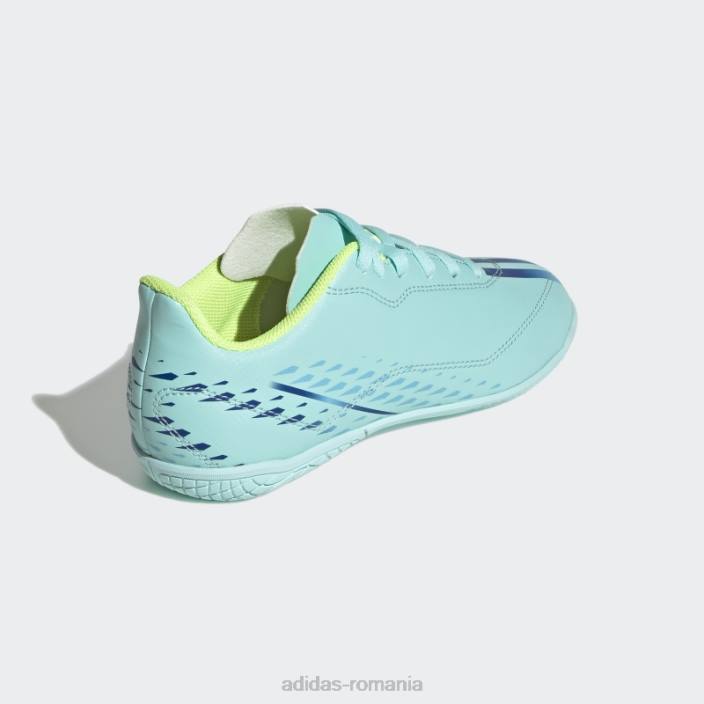 Adidas x speedportal.4 pantofi indoor aqua adidas copii aqua/albastru/galben 2JBN11454