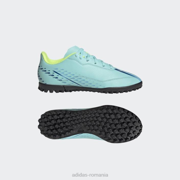 Adidas x speedportal.4 turf pantofi aqua copii aqua/albastru/galben 2JBN11096