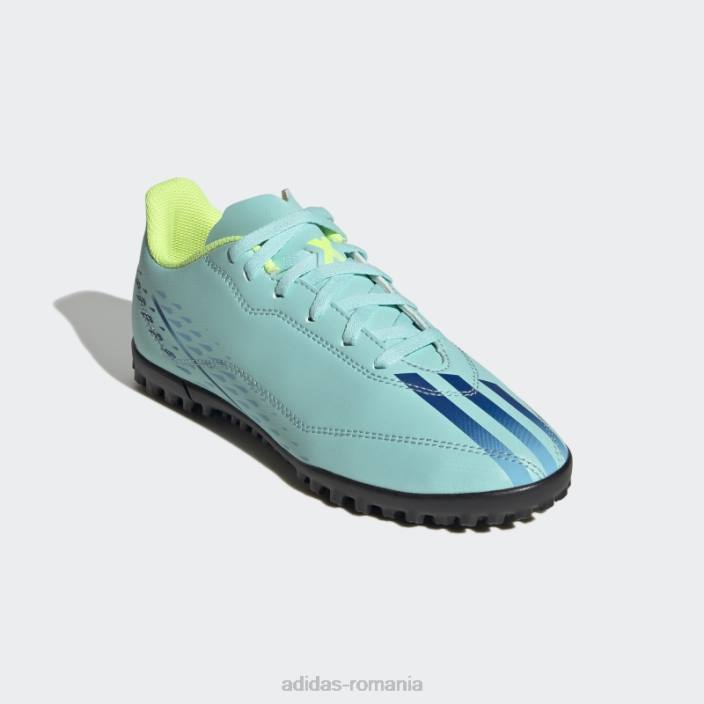 Adidas x speedportal.4 turf pantofi aqua copii aqua/albastru/galben 2JBN11096