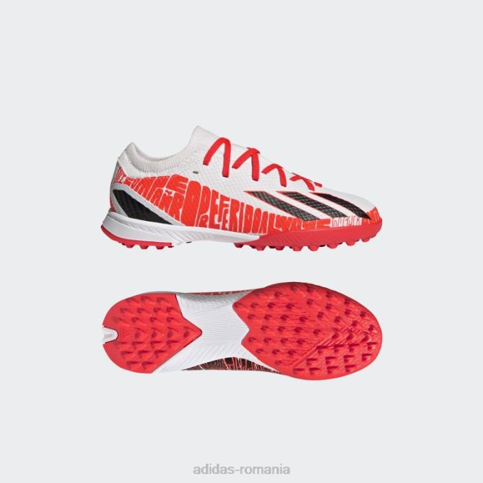 Adidas x speedportal messi.3 pantofi gazon albi copii alb/negru/rosu 2JBN11480