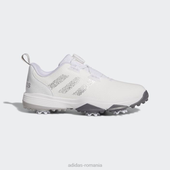 Adidas Codeschaos 22, ediție limitată, pantofi de golf fără vârfuri argintii copii alb/argintiu/gri 2JBN11487