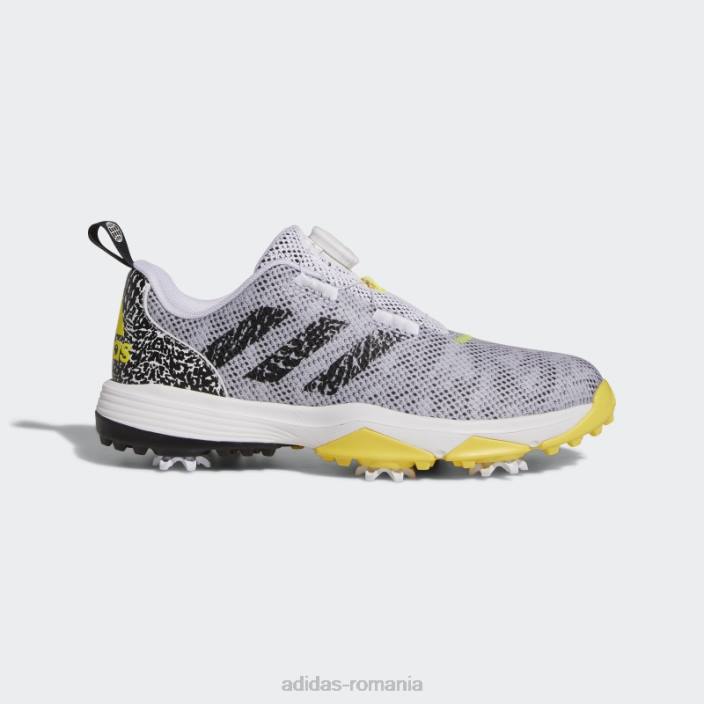 Adidas Codeschaos 22, ediție limitată, pantofi de golf fără vârfuri, negri copii alb/negru/galben 2JBN11511