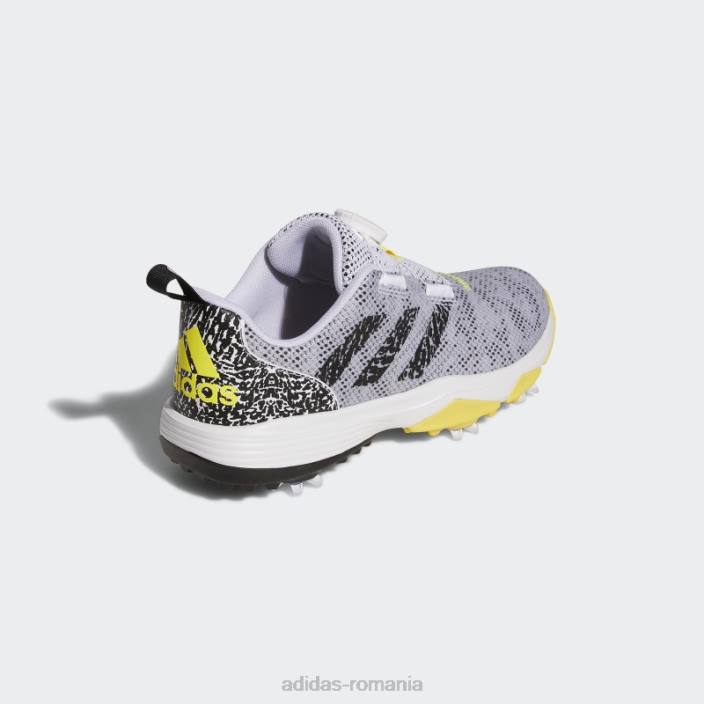 Adidas Codeschaos 22, ediție limitată, pantofi de golf fără vârfuri, negri copii alb/negru/galben 2JBN11511