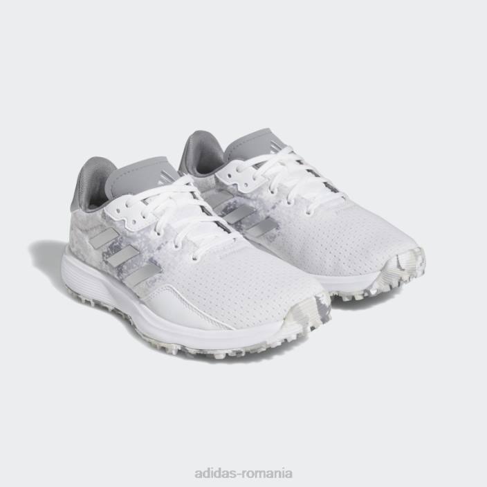 Adidas pantofi de golf albi s2g sl copii alb/argintiu/gri 2JBN17819