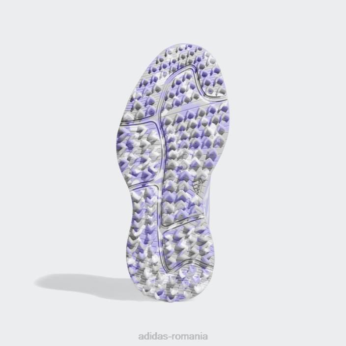 Adidas pantofi de golf gri juniori s2g fără vârfuri fierbinți copii alb/violet deschis/gri 2JBN11409