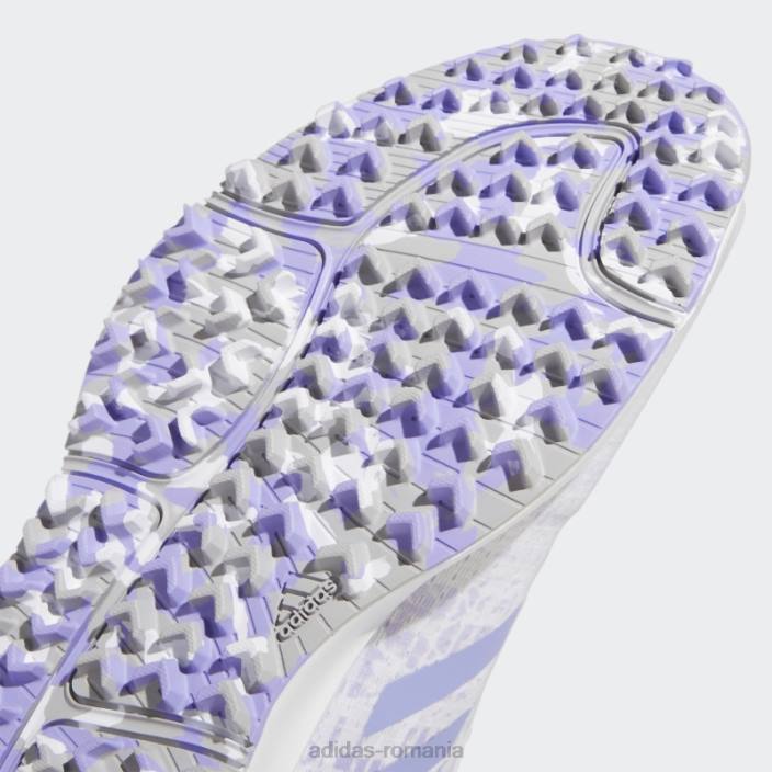 Adidas pantofi de golf gri juniori s2g fără vârfuri fierbinți copii alb/violet deschis/gri 2JBN11409