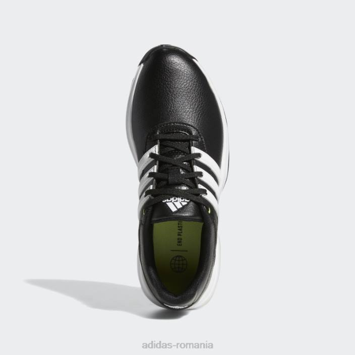 Adidas pantofi de golf pentru juniori tour360 22 negri copii negru/alb/var 2JBN3584