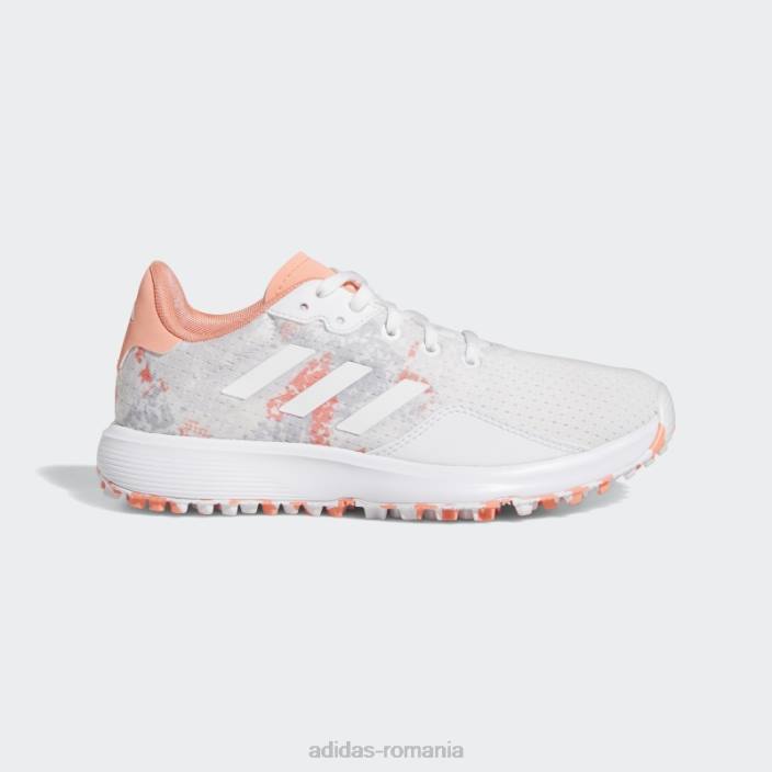 Adidas pantofi de golf s2g sl alb copii alb/coral 2JBN11347