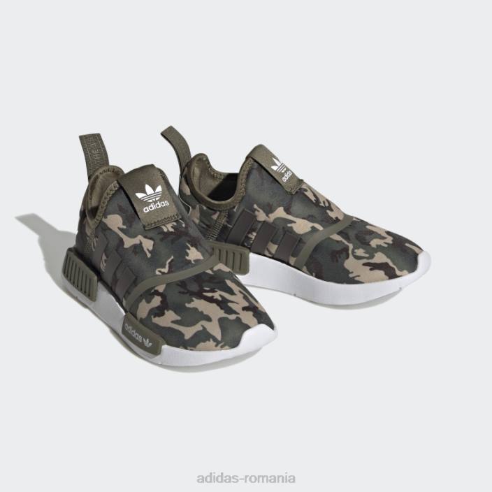 Adidas NMD 360 Shoes Olive Adidas copii măsliniu/maro închis/alb 2JBN17652