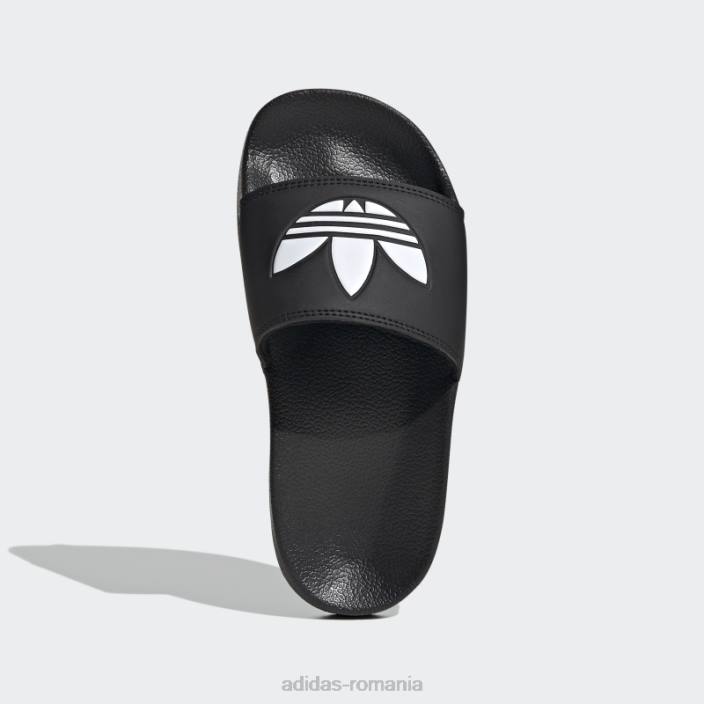 Adidas adilette lite slides white hot copii alb negru 2JBN11144