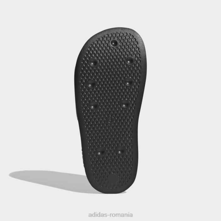 Adidas adilette lite slides white hot copii alb negru 2JBN11144