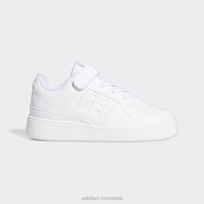 Adidas alb forum pantofi joase moda copii alb 2JBN3503
