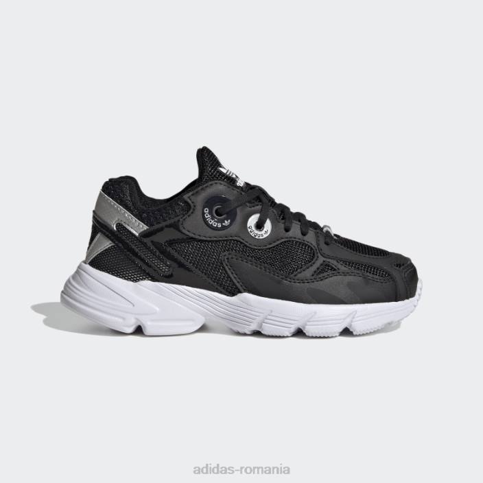 Adidas astir pantofii albi copii alb negru 2JBN17883