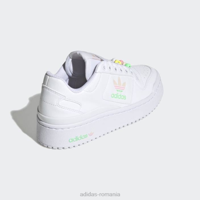 Adidas beam orange forum pantofi îndrăzneți copii alb/portocaliu/roz fascicul 2JBN11534