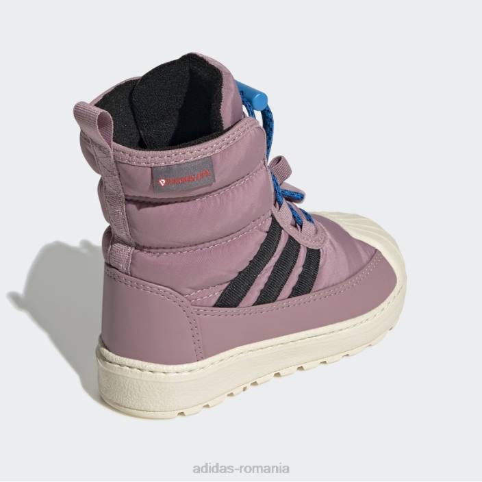 Adidas cizme blue rush superstar 360 2.0 stilate copii papură mov/negru/albastru 2JBN11207