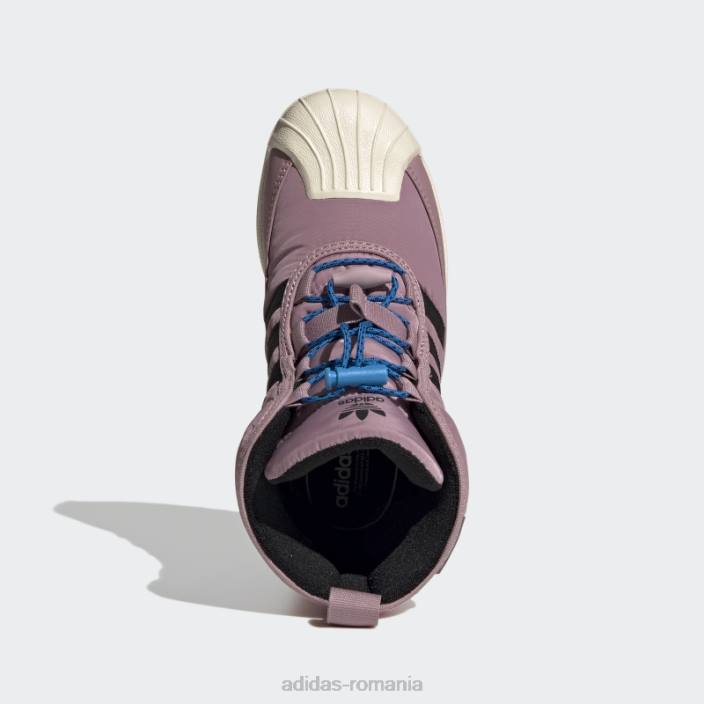 Adidas cizme hot blue rush superstar 360 2.0 copii papură mov/negru/albastru 2JBN11219