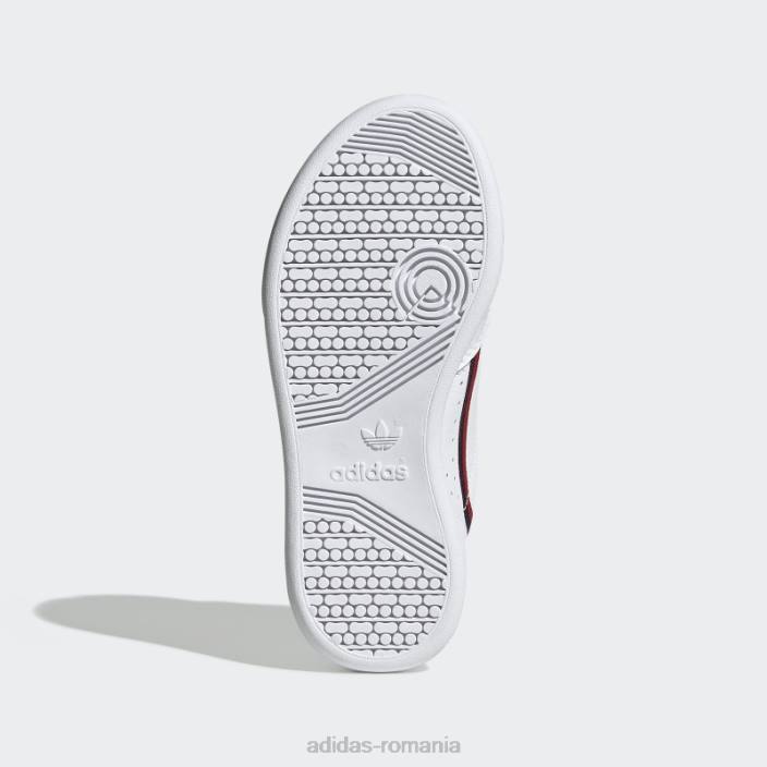 Adidas continental 80 pantofi stacojiu moda copii alb/stacojiu 2JBN3504
