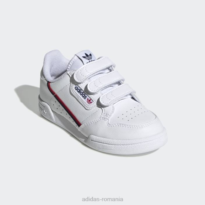 Adidas continental 80 pantofi stacojiu moda copii alb/stacojiu 2JBN3504