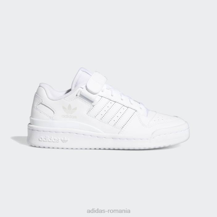 Adidas forum pantofi albi jos copii alb 2JBN11201