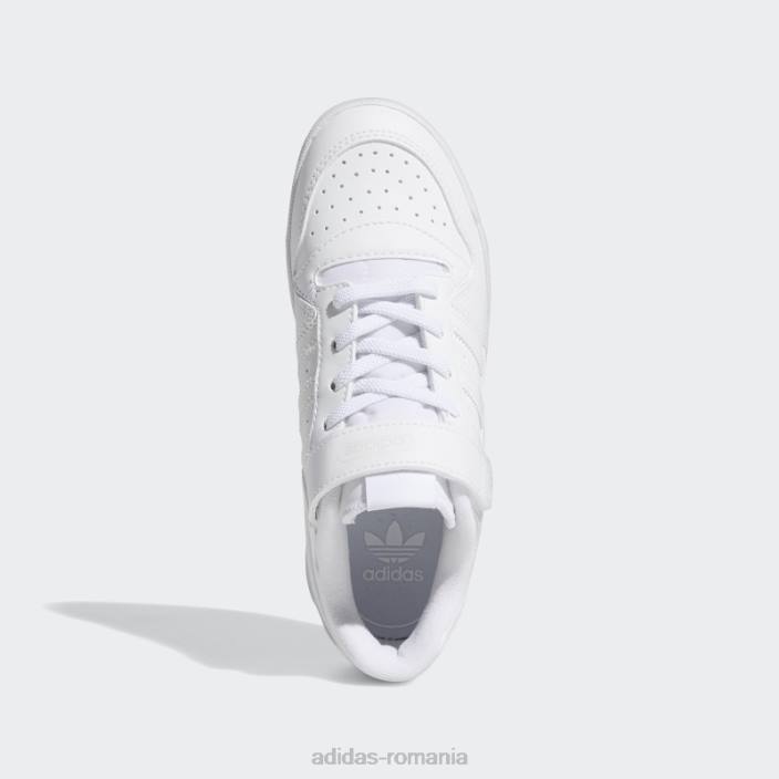 Adidas forum pantofi albi jos copii alb 2JBN11425
