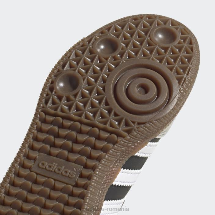 Adidas gum elegant samba og pantofi copii alb/negru/gumă 2JBN11154