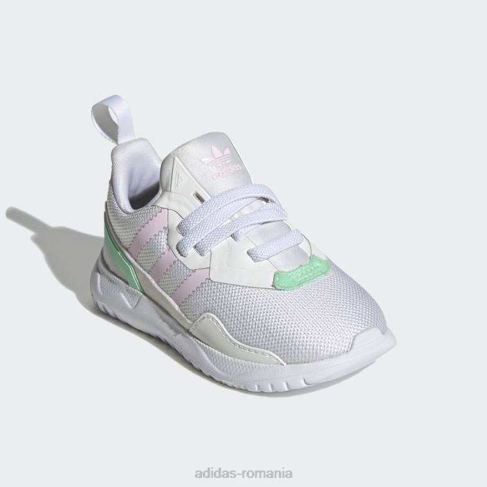 Adidas mint originals flex pantofi eleganti copii alb/roz/mentă 2JBN18113