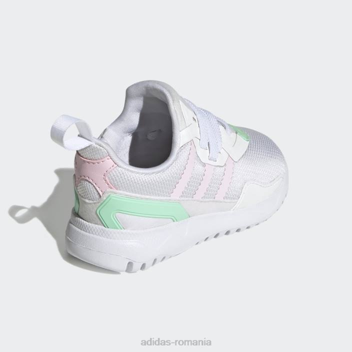 Adidas mint originals flex pantofi eleganti copii alb/roz/mentă 2JBN18113